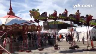 Roller coaster The Orient Express at the York Fair ydrcom [upl. by Sedgewick]