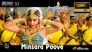 Minsara Poove Padayappa Video Song 1080P Ultra HD 5 1 Dolby Atmos Dts Audio [upl. by Crystie710]