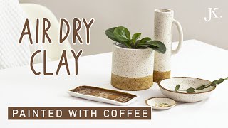 DIY  easy Air Dry Clay projects for Home Decor [upl. by Dnalel]