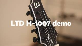 New Guitar Day ESP LTD H1007 demo [upl. by Seldun]