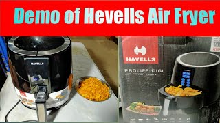 How to Use the Havells Digital Air Fryer  Demo of Hevells Air Fryer [upl. by Hambley701]