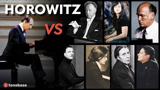 Horowitz vs 7 Pianists Chopin First Ballade [upl. by Yeslrahc]