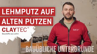 Lehmputz auf alten Putzen  CLAYTEC Lehmbaustoffe auf bauüblichen Untergründen  Anwendungsvideo [upl. by Puto]