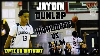 JAYDIN DUNLAP PUTS UP 17PTS ON HIS BIRTHDAY l HIGHLIGHTS BROOKS MIDDLE SCHOOL VS AVM [upl. by Ytiak]