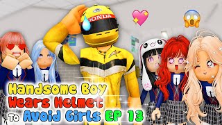 👉 HANDSOME Boy Wears Helmet WONT Show FACE in School EP 13 💖 Roblox Love Story [upl. by Dorie]