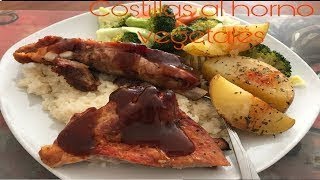 COSTILLAS DE CERDO AL HORNO receta facilita para todos [upl. by Rame298]