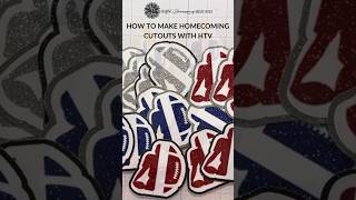 How to Make Homecoming Cutouts with HTV Iron On for Mums amp Garters  HOCO Tutorials [upl. by Erna]