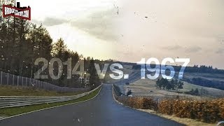 Nürburgring Nordschleife 1967 vs 2014 [upl. by Nauqyt]