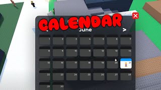 Calendar  ROBLOX PC [upl. by Aikyt]