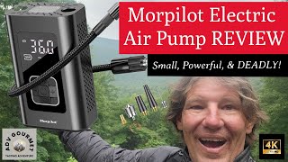 Morpilot Electric Air Pump  REVIEW  Tire Inflator LED Light Power Bank amp Window Breaker [upl. by Eiramanel979]