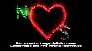 Wedding Lancework Heart and Initials Firework [upl. by Rosner]