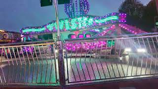 codonas twister off ride perth Scotland funfair 10th of October 2024 [upl. by Range]