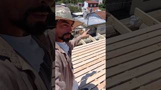 TABLAS para PERGOLA ✅️ shortsviral viral viralvideo shorts carpintería carpenter galería [upl. by Alon]