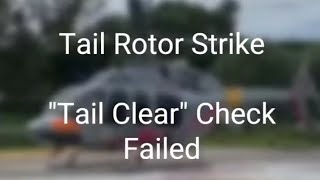 Heli Crash  Tail Rotor Strike  Bell Helicopter [upl. by Eet562]