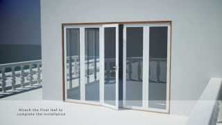 How to Install Folding Door Hardware  Securefold by P C Henderson [upl. by Balsam831]