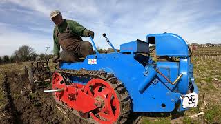 1953 Ransomes MG6 Crawler 06 Litre 1Cyl Petrol Tractor 8 HP with Ransomes Plough [upl. by Sidwell]