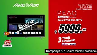 Rengarenk Şahane Kasım Başladı  PEAQ Smart WebOS LED TV 5999TL [upl. by Vandyke]