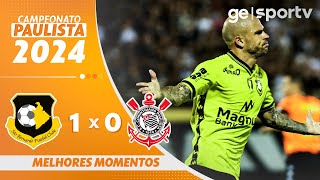 SÃO BERNARDO 1 X 0 CORINTHIANS  MELHORES MOMENTOS  CAMPEONATO PAULISTA 2024  geglobo [upl. by Aryl303]