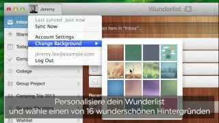 Los gehts mit Wunderlist  Hintergrundbilder [upl. by Hodge]