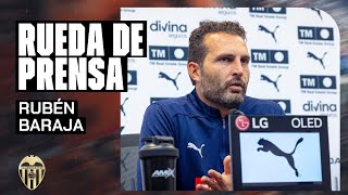 RUEDA DE PRENSA DE RUBÉN BARAJA PREVIA AL RCD ESPANYOL  VALENCIA CF [upl. by Aronoff]