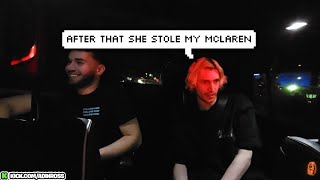 Adin Dies Laughing after xQc says his Ex sold his McLaren [upl. by Marchak539]