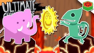 PARKOUR BATTLE OVER LAVA  Ultimate Chicken Horse [upl. by Nawotna]