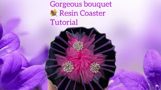 6️⃣0️⃣Recreating the resin flower bouquet Dots becoming lines  Resin Tutorial [upl. by Dickey]