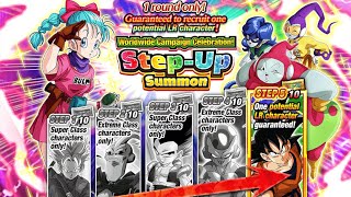 ULTRA MID PULLS SUMMONS FOR THE WWDC STEPUP TICKETS BANNER DBZ DOKKAN BATTLE [upl. by Kela]