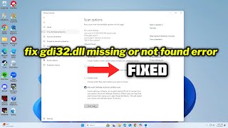 FIXED gdi32dll missing or not found error [upl. by Hafinah]