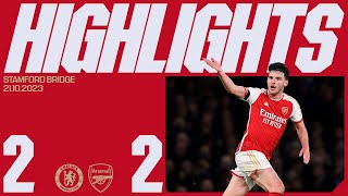 HIGHLIGHTS  Chelsea vs Arsenal 22  Premier League  Rice amp Trossard secure a dramatic point [upl. by Spillar]