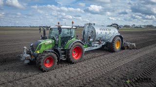 Bouwland bemesten  Fendt 314 ONE [upl. by Annaerb856]