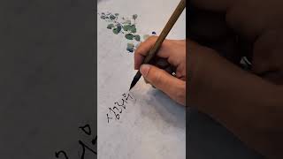 gum treeㅣEucalyptus globulusㅣflower and calligraphy [upl. by Ramej623]