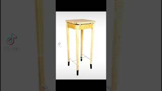 Fiddleback Maple Birdseye Maple Side Table fiddle back wood wwwcosmobarbarocom woodlife [upl. by Aivatal]