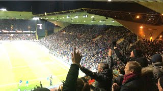 Wolves fans vs Espanyol 40 great atmosphere at Molineux [upl. by Lotsirb349]