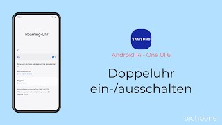 Doppeluhr einschalten oder ausschalten  Samsung Android 14  One UI 6 [upl. by Yesnikcm]