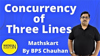 Concurrency of Three Lines  Concurrent Lines  Straight Line Class 11  JEE Mains [upl. by Saitam620]