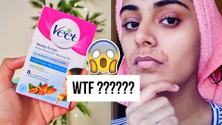 WATCH THIS VIDEO BEFORE BUYING VEET WAX STRIPS  GOT SKIN BURNS [upl. by Haimehen]