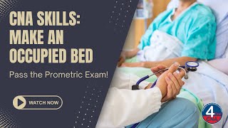 Make an Occupied Bed CNA Skill Prometric [upl. by Anerec]