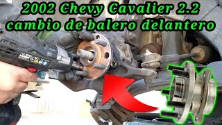 2002 Chevy Cavalier 22 cambio de balero delantero front wheel bearing hub assembly [upl. by Sakiv]