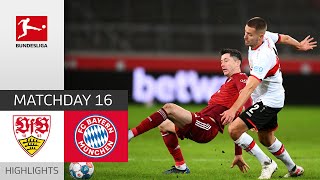 VfB Stuttgart  FC Bayern München 05  Highlights  Matchday 16 – Bundesliga 202122 [upl. by Thane]