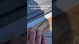 How Many Screws are Needed metalroofing standingseammetalroof metalroof diy installer [upl. by Whitelaw]