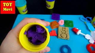 KNETE PLAYDOH Schneemann Formen mit Knetmasse Play Doh Video Deutsch Kneten [upl. by Mischa]