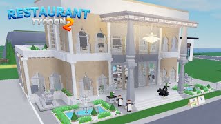 Restaurant Tycoon 2  SpeedBuild  Design 54 [upl. by Nylad]