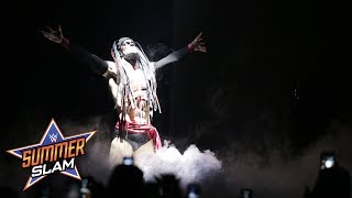 quotThe Demonquot Finn Bálor puts a twisted take on Bray Wyatts entrance SummerSlam 2017 WWE Network [upl. by Drus]