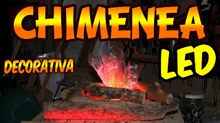 COMO HACER UNA CHIMENEA DECORATIVA LED [upl. by Okim]