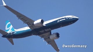 Boeing 737 MAX 9 Paris Air Show Steep Climbs  Sharp Turns Practice [upl. by Spada]