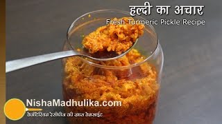 Fresh Turmeric Pickle  Kachi Haldi Achar Recipe [upl. by Yantruoc496]