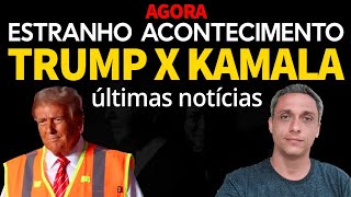 AGORA  Algo entranho está acontecendo  Últimas notícias na guerra entre Trump e Kamala [upl. by Darken]