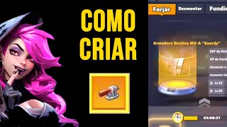 Como criar e obter equipamento lendário LAST WAR SURVIVAL  dicas [upl. by Eladnar]