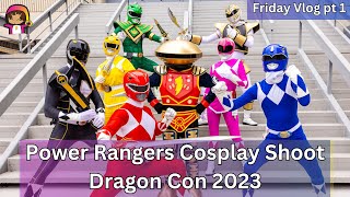 Power Rangers Cosplay Shoot Friday Vlog pt 1 at Dragon Con 2023 [upl. by Helse]